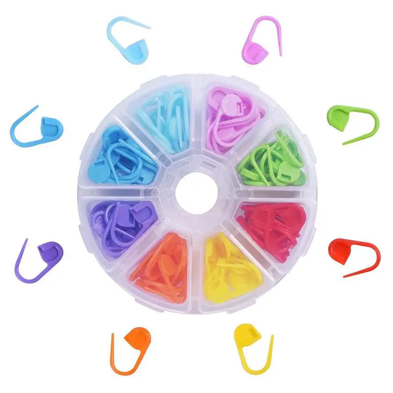 104pcs Knitting Stitch Counter Crochet Locking Stitch Markers Stitch Needle Clip Pin for DIY Sweater Scarf with 8-Grid Pack Box
104pcs Knitting Stitch Counter Crochet Locking Stitch Markers Stitch Needle Clip Pin for DIY Sweater Scarf with 8-Grid Pack Box