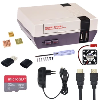 Retroflag NESPI Case+ Plus + 32 GB SD Card + 3A Power Adapter + Fan Retropie Box for Raspberry Pi 3 Model B+ ( B PLus ) 3B 2B
Retroflag NESPI Case+ Plus + 32 GB SD Card + 3A Power Adapter + Fan Retropie Box for Raspberry Pi 3 Model B+ ( B PLus ) 3B 2B