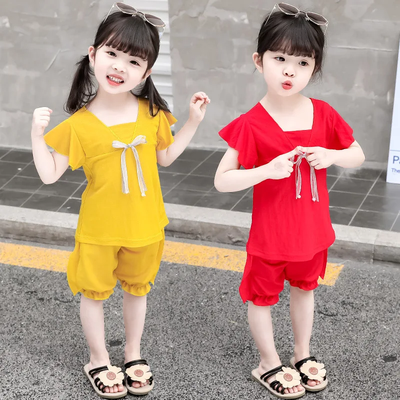 Baby Girls Summer Clothes Infant Fashion Bow T Shirt Shorts 2pcs/sets Toddler Garment Kids Clothing Children Cotton Sport Suits
Baby Girls Summer Clothes Infant Fashion Bow T Shirt Shorts 2pcs/sets Toddler Garment Kids Clothing Children Cotton Sport Suits
