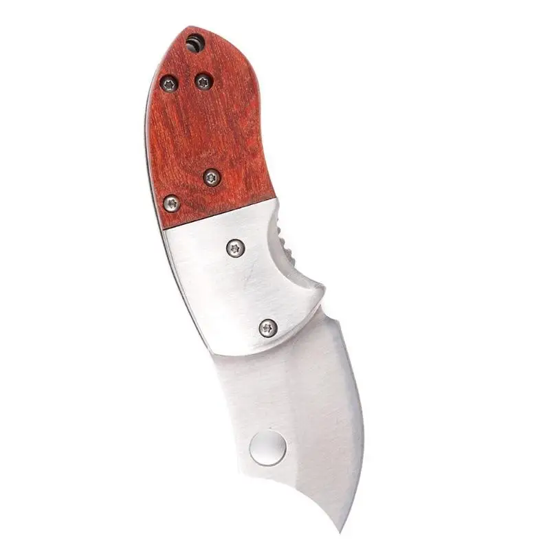 Mini Pocket Knife EDC Stainless Steel Wood Handle Folding Knife Pipe Cutter Surface Drawn Steel Handle With Redwood steel
Mini Pocket Knife EDC Stainless Steel Wood Handle Folding Knife Pipe Cutter Surface Drawn Steel Handle With Redwood steel