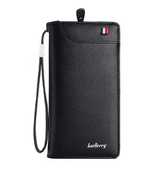 Fashion men's wallet large capacity long solid color retro classic PU leather card package 
Fashion men's wallet large capacity long solid color retro classic PU leather card package