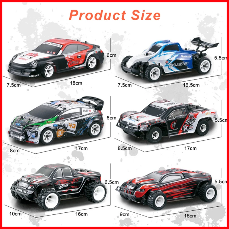 WLtoys 1:28 RTR RC Car 2.4G 4WD 4 Channles 30KM/H RC Drift Car Racing Car K969/K979/K989/K999/P929/P939 6 Styles For Selection
WLtoys 1:28 RTR RC Car 2.4G 4WD 4 Channles 30KM/H RC Drift Car Racing Car K969/K979/K989/K999/P929/P939 6 Styles For Selection