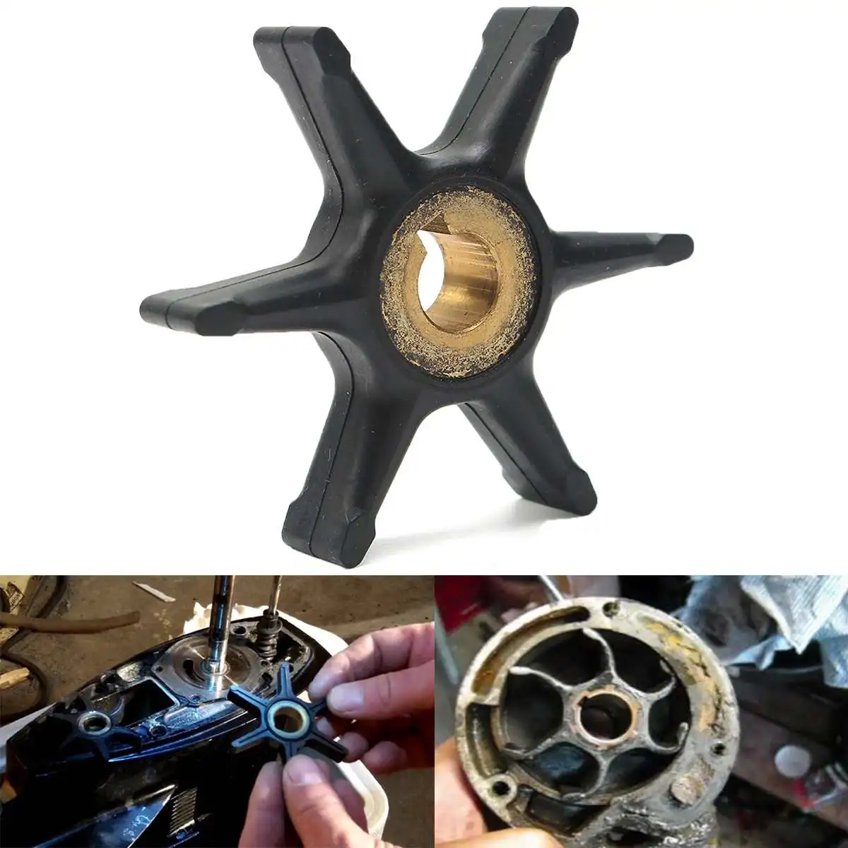 6.9cm Diameter Rubber Water Pump Impeller For Johnson Evinrude 277181/Sierr 3/4/5/5.5/6/7.5H P Outboard Motor 6 Blades
6.9cm Diameter Rubber Water Pump Impeller For Johnson Evinrude 277181/Sierr 3/4/5/5.5/6/7.5H P Outboard Motor 6 Blades