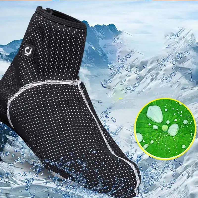 Waterproof Windproof Fleece Warm Cycling Lock Shoe Covers Reflective Bicycle Overshoes Winter Road Bike Shoe Cover Protector
Waterproof Windproof Fleece Warm Cycling Lock Shoe Covers Reflective Bicycle Overshoes Winter Road Bike Shoe Cover Protector