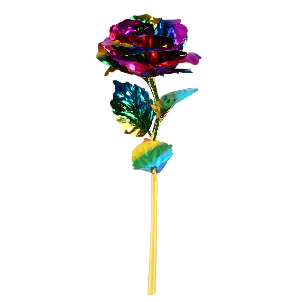 24K Gold Foil Plated Rose Lover's Colorful Artificial Rose Flower Creative Romantic Valentine's Day Birthday Wedding Party Gift
24K Gold Foil Plated Rose Lover's Colorful Artificial Rose Flower Creative Romantic Valentine's Day Birthday Wedding Party Gift