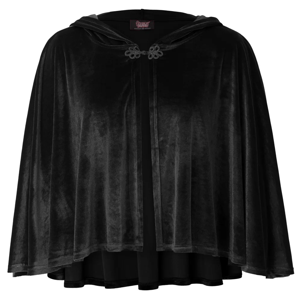 

Victorian Black Wine Velvet Half Cape Cloak Capelet Steampunk Dickens Cosplay