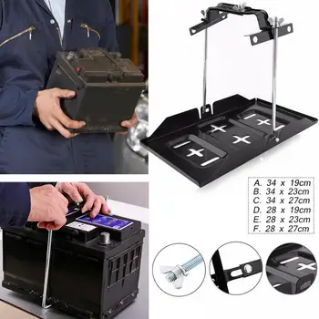 Adjustable Car Storage Battery Tray Holder Base + Hold Down Clamp Bracket Kit Suitable For Automotive Or Marine Use Sturdy Metal
Adjustable Car Storage Battery Tray Holder Base + Hold Down Clamp Bracket Kit Suitable For Automotive Or Marine Use Sturdy Metal