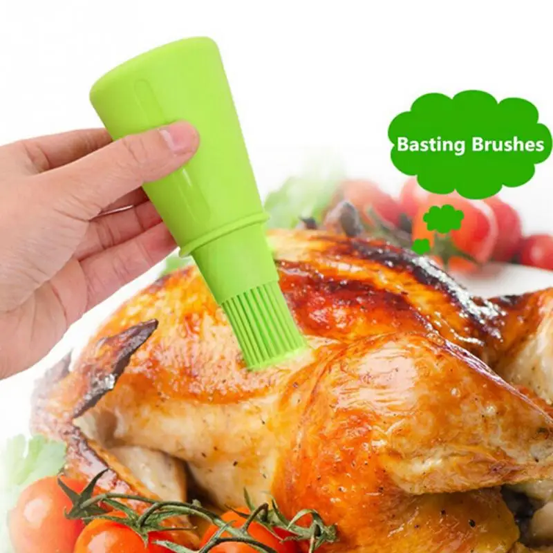 NEW Portable Silicone Oil Bottle With Brush Baking BBQ Basting Pastry Oil Brush Kitchen Baking Honey Oil barbecue Tool Gadgets
NEW Portable Silicone Oil Bottle With Brush Baking BBQ Basting Pastry Oil Brush Kitchen Baking Honey Oil barbecue Tool Gadgets