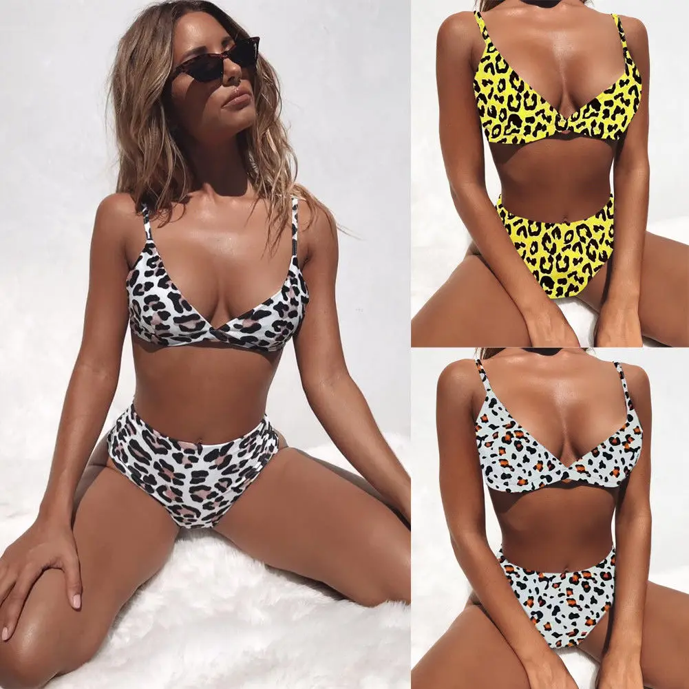 Hirigin Womens Two Pieces Leopard Bikini 2019 Hot Sale Summer Beach Bikini Set Ladie 2 Pieces Set Holiday Swimwear Pool Swimsuit
Hirigin Womens Two Pieces Leopard Bikini 2019 Hot Sale Summer Beach Bikini Set Ladie 2 Pieces Set Holiday Swimwear Pool Swimsuit