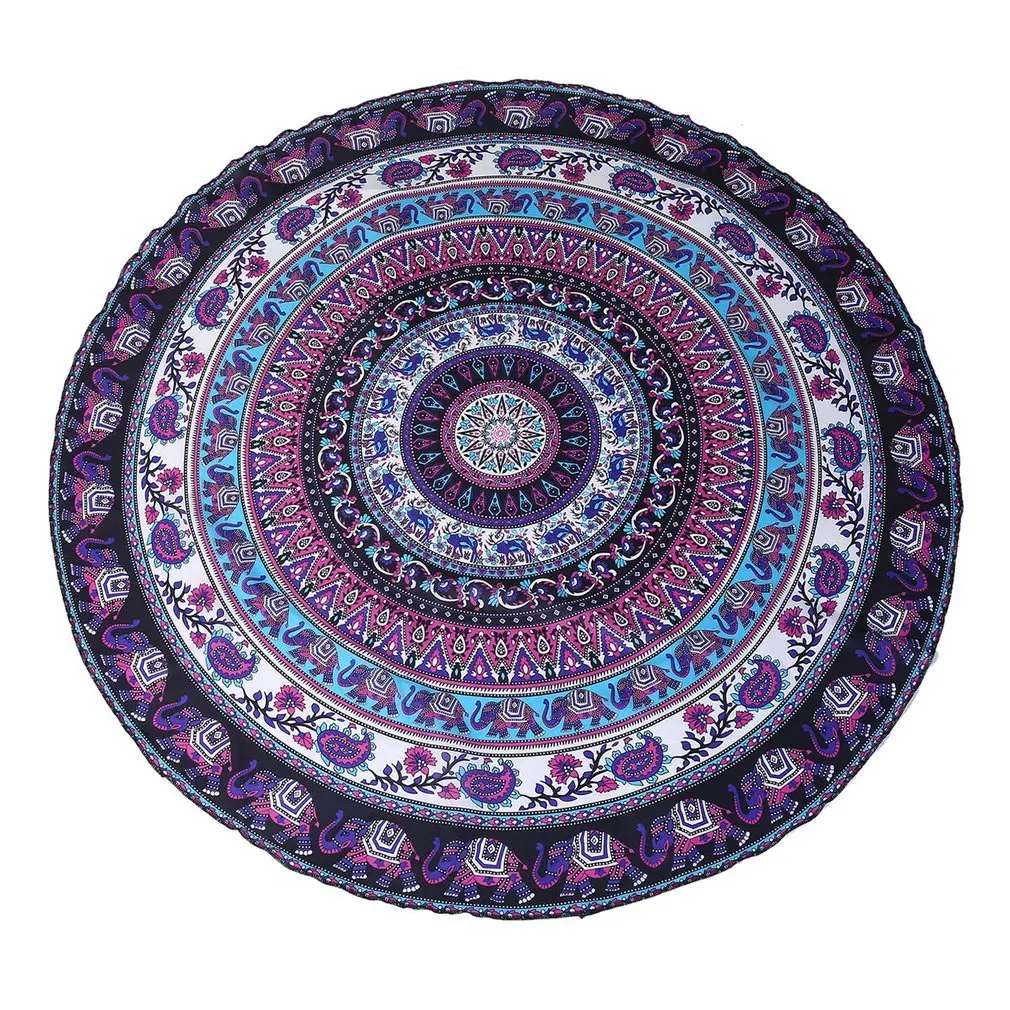 New Round Shape Beach Towel Elephant Digital Printed Polyester Blanket Yoga Mat Women For Summer Beach Lady Cover-Ups Wearing
New Round Shape Beach Towel Elephant Digital Printed Polyester Blanket Yoga Mat Women For Summer Beach Lady Cover-Ups Wearing