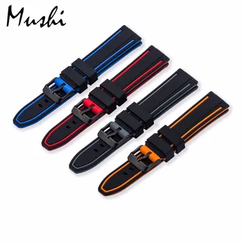 Silicone Watchband Black Diver Watch Band Rubber Watch Strap with Brushed Stainless Steel Black Buckle Clasp 20-26mm Watch Strap
Silicone Watchband Black Diver Watch Band Rubber Watch Strap with Brushed Stainless Steel Black Buckle Clasp 20-26mm Watch Strap