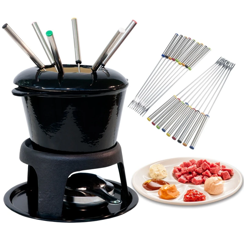 18 Pieces Stainless Steel Fondue Forks with Heat Resistant Handle for Cheese Chocolate Fondue Roast Marshmallows Meat,9.5 Inch
18 Pieces Stainless Steel Fondue Forks with Heat Resistant Handle for Cheese Chocolate Fondue Roast Marshmallows Meat,9.5 Inch