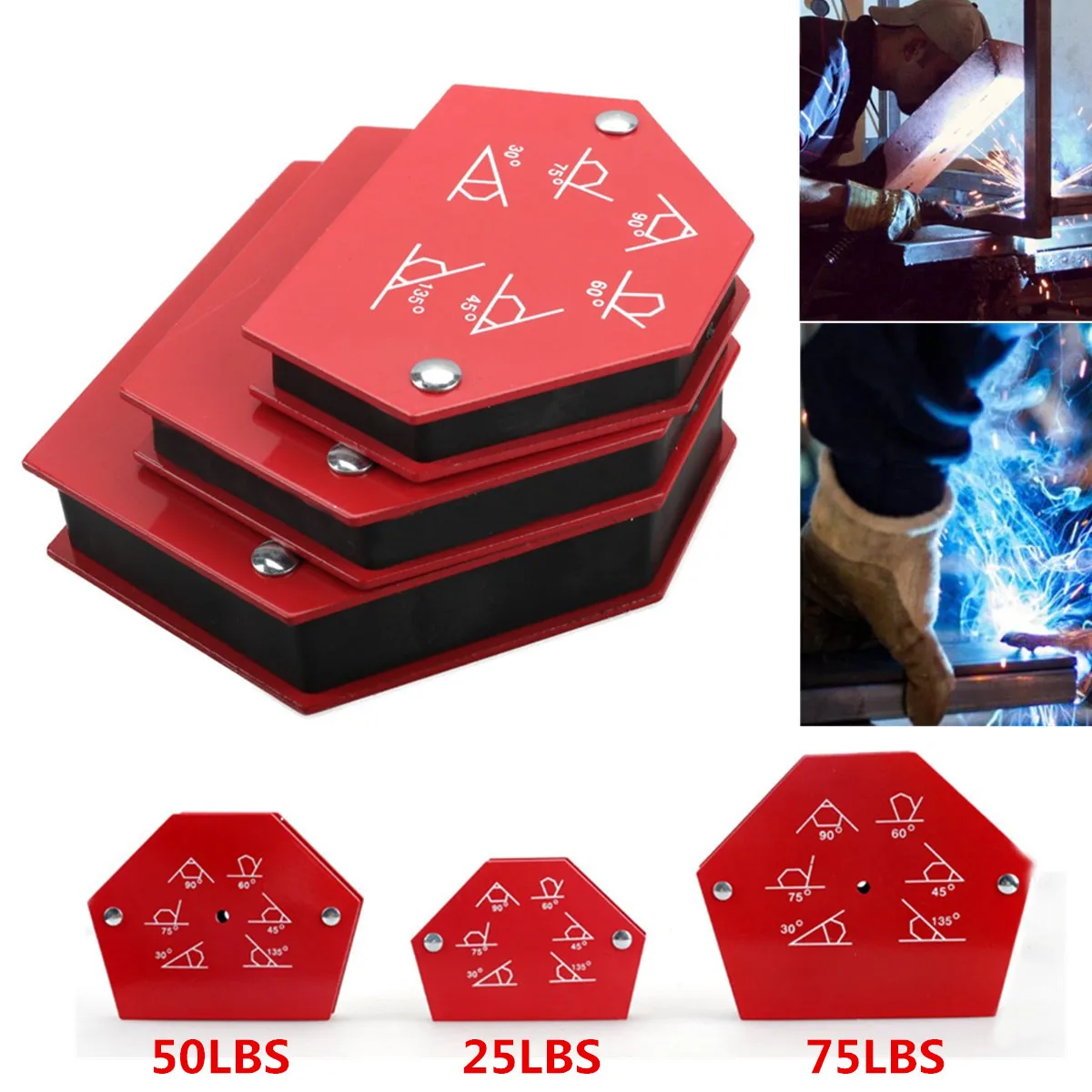 1pcs 75LBS Welding Locator Strong Magnet Weldering Positioner Power Tool Accessories Soldering Fixture Magnetic Welding Holder
1pcs 75LBS Welding Locator Strong Magnet Weldering Positioner Power Tool Accessories Soldering Fixture Magnetic Welding Holder