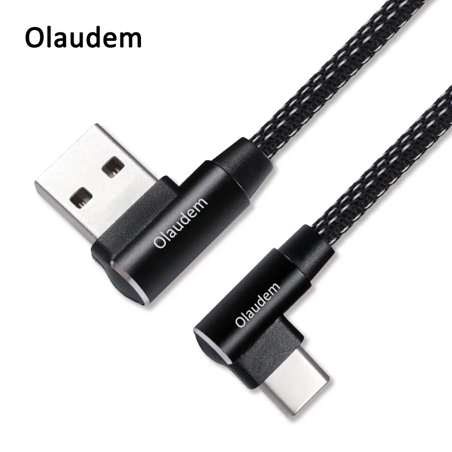 Olaudem Cables 90 Degree for Xiaomi Charger Type C for Mi A2 Fast Charger USB-C Cable for Huawei Wire for Charging Phone CB178
Olaudem Cables 90 Degree for Xiaomi Charger Type C for Mi A2 Fast Charger USB-C Cable for Huawei Wire for Charging Phone CB178