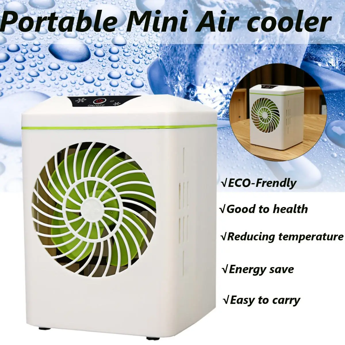 USB Mini Portable Air Conditioner Humidifier Purifier 7 Colors Light Desktop Air Cooling Fan Air Cooler Fan for Office Home
USB Mini Portable Air Conditioner Humidifier Purifier 7 Colors Light Desktop Air Cooling Fan Air Cooler Fan for Office Home