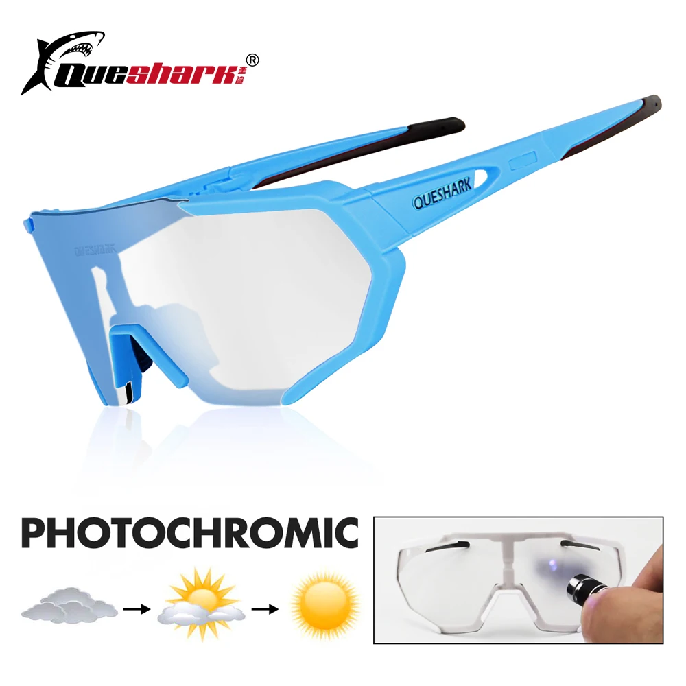 QUESHARK 2019 New Design Photochromic Cycling Glasses For Man Women Bike Eyewear Cycling Sunglasses 4 Lens Mirrored UV400 Goggle
QUESHARK 2019 New Design Photochromic Cycling Glasses For Man Women Bike Eyewear Cycling Sunglasses 4 Lens Mirrored UV400 Goggle