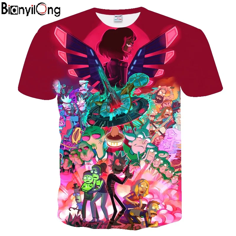 BIANYILONG 2019 new men t shirt summer Fashion t-shirt red Rick and Morty 3d Print Men/women T shirts Hip hop Tee&Tops shirts
BIANYILONG 2019 new men t shirt summer Fashion t-shirt red Rick and Morty 3d Print Men/women T shirts Hip hop Tee&Tops shirts