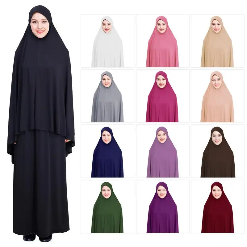Islmaic Muslim Abaya Two Piece Dress Set Khimar Maxi Skirt Arab Prayer Clothes Women Hijab Kaftan Modest Caftan Robe Middle East
Islmaic Muslim Abaya Two Piece Dress Set Khimar Maxi Skirt Arab Prayer Clothes Women Hijab Kaftan Modest Caftan Robe Middle East