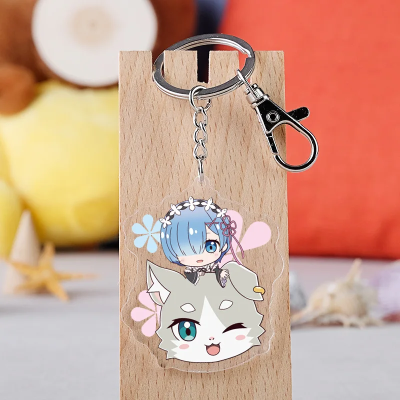 Anime Re Zero Keychain Japanese Cartoon Starting Life In Another World Car Key Holder Chain Keyrings Pendants Jewelry
Anime Re Zero Keychain Japanese Cartoon Starting Life In Another World Car Key Holder Chain Keyrings Pendants Jewelry