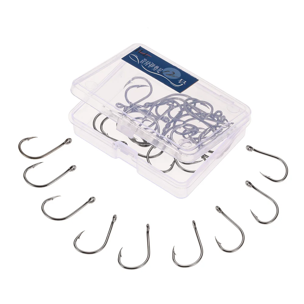 40pcs Strong Carbon Steel Sharpened Jigging Fish Hook Jig Big Saltwater Bait holder Baitholder with Barb and Hole in a Case Pack
40pcs Strong Carbon Steel Sharpened Jigging Fish Hook Jig Big Saltwater Bait holder Baitholder with Barb and Hole in a Case Pack