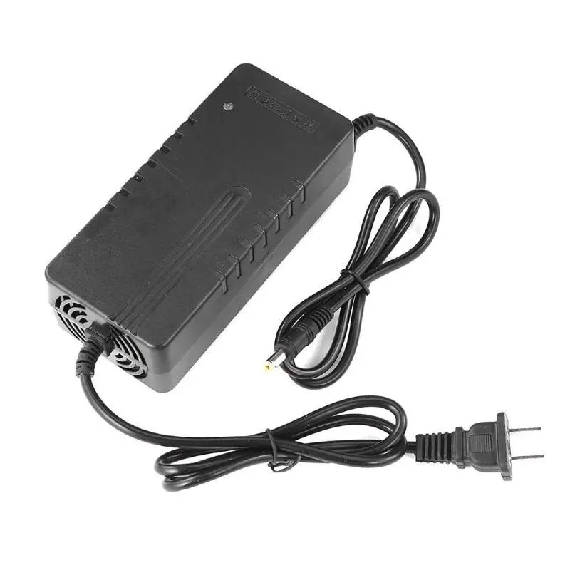 

Electric Bike Li-ion LiPo Plastic Shell DC Head 26V/48V 2A Lithium Battery Charger for Electric Bicycle Black