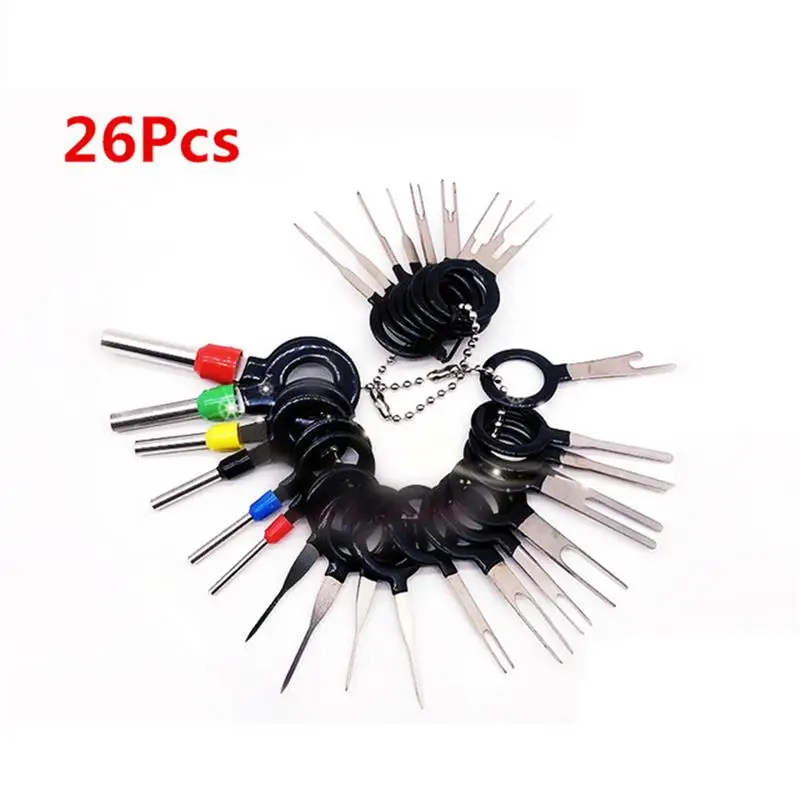 New Style 21/26pcs Stainless Steel Needle Terminal Remover Wire Harness Connection Picking Tool Push Needle
New Style 21/26pcs Stainless Steel Needle Terminal Remover Wire Harness Connection Picking Tool Push Needle