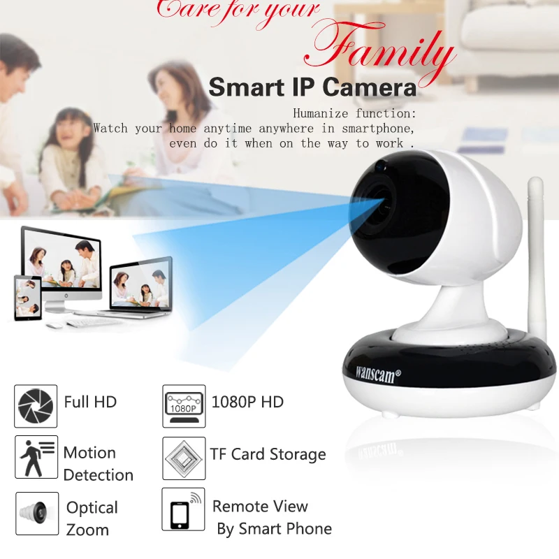 1080P Wifi IP Camera Wireless Home Security Wifi Camera Mini P2P Camera IR Night Vision Two Way Audio HD 2MP CCTV Camera
1080P Wifi IP Camera Wireless Home Security Wifi Camera Mini P2P Camera IR Night Vision Two Way Audio HD 2MP CCTV Camera