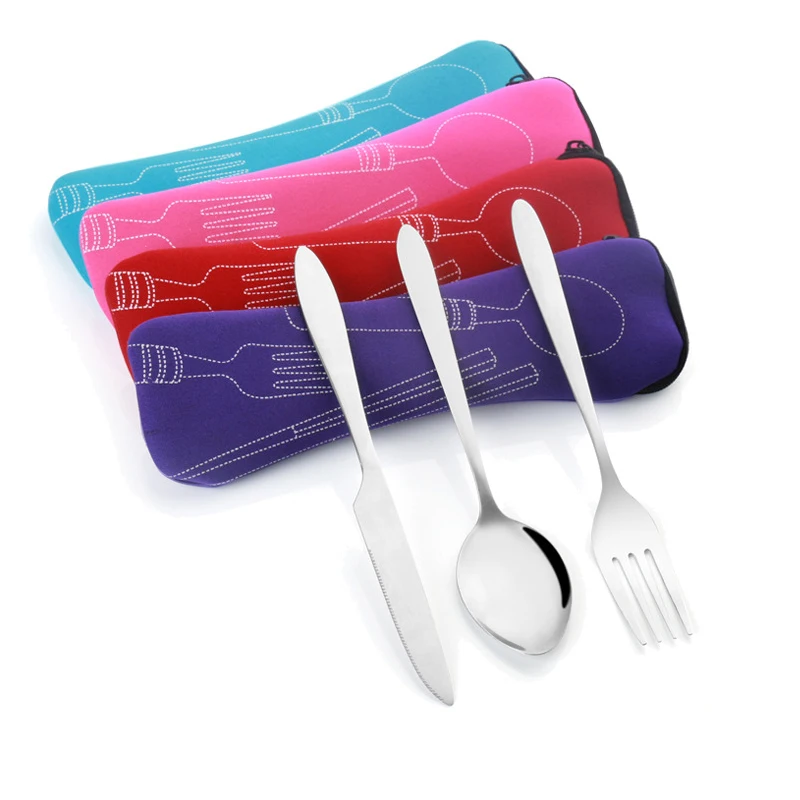 3 piece set / stainless steel fork spoon chopsticks travel outdoor camping tableware tool portable stainless steel tableware
3 piece set / stainless steel fork spoon chopsticks travel outdoor camping tableware tool portable stainless steel tableware