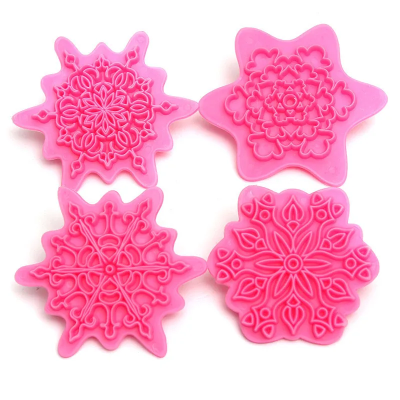 4Pcs/lot Flower Shape Cake Embosser Lace Press Mold Biscuit Stamps Fondant Sugarcraft Cookie Cutter Kitchen Tools Bakeware
4Pcs/lot Flower Shape Cake Embosser Lace Press Mold Biscuit Stamps Fondant Sugarcraft Cookie Cutter Kitchen Tools Bakeware