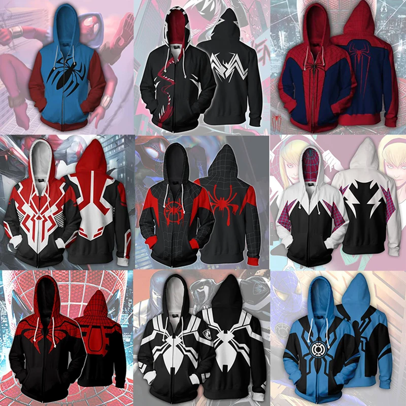 new Autumn Winter 3D print Man Hoodies Sweatshirts Superior Spider-man Zip Up Hoodie Cosplay Cotton Hooded Coats jacket
new Autumn Winter 3D print Man Hoodies Sweatshirts Superior Spider-man Zip Up Hoodie Cosplay Cotton Hooded Coats jacket