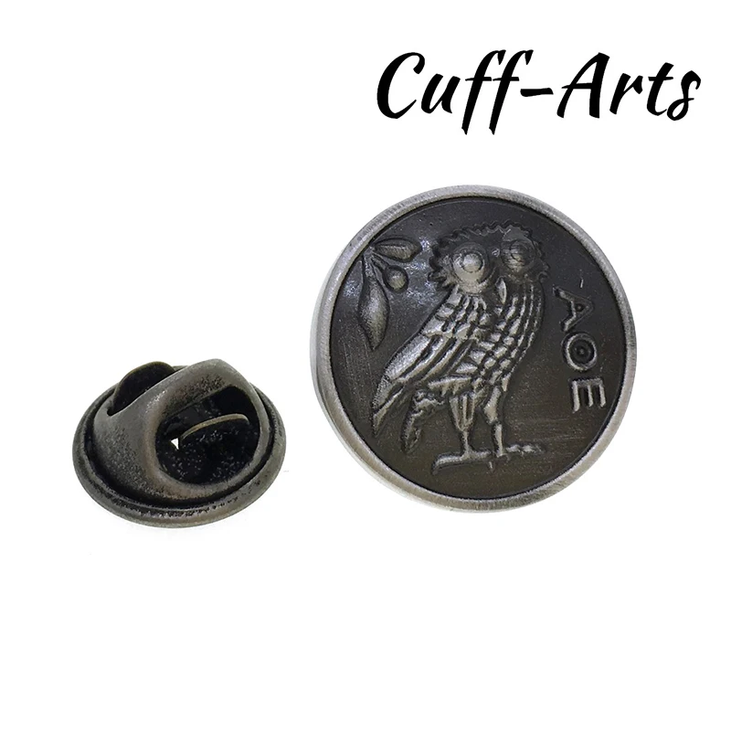 Cuff-Arts Man Brooches Retro Silver Round Animal Pattern Wise Old Owl Of Athena Lapel Pin Luxurious Fashion Brooches P10099
Cuff-Arts Man Brooches Retro Silver Round Animal Pattern Wise Old Owl Of Athena Lapel Pin Luxurious Fashion Brooches P10099