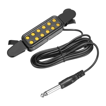 New Black 12 Hole Sound Pickup Microphone Wire Amplifier Speaker For Acoustic Guitar Sound Pick-up For Guitar player
New Black 12 Hole Sound Pickup Microphone Wire Amplifier Speaker For Acoustic Guitar Sound Pick-up For Guitar player