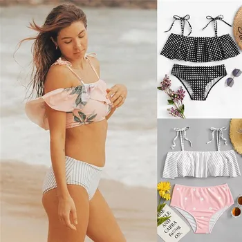 Sexy Bikinis Women Ruffles Swimsuit 2019 Summer Low Waisted Bathing Suits Halter Top Push Up Bikini Set Plus Size Swimwear XL
Sexy Bikinis Women Ruffles Swimsuit 2019 Summer Low Waisted Bathing Suits Halter Top Push Up Bikini Set Plus Size Swimwear XL
