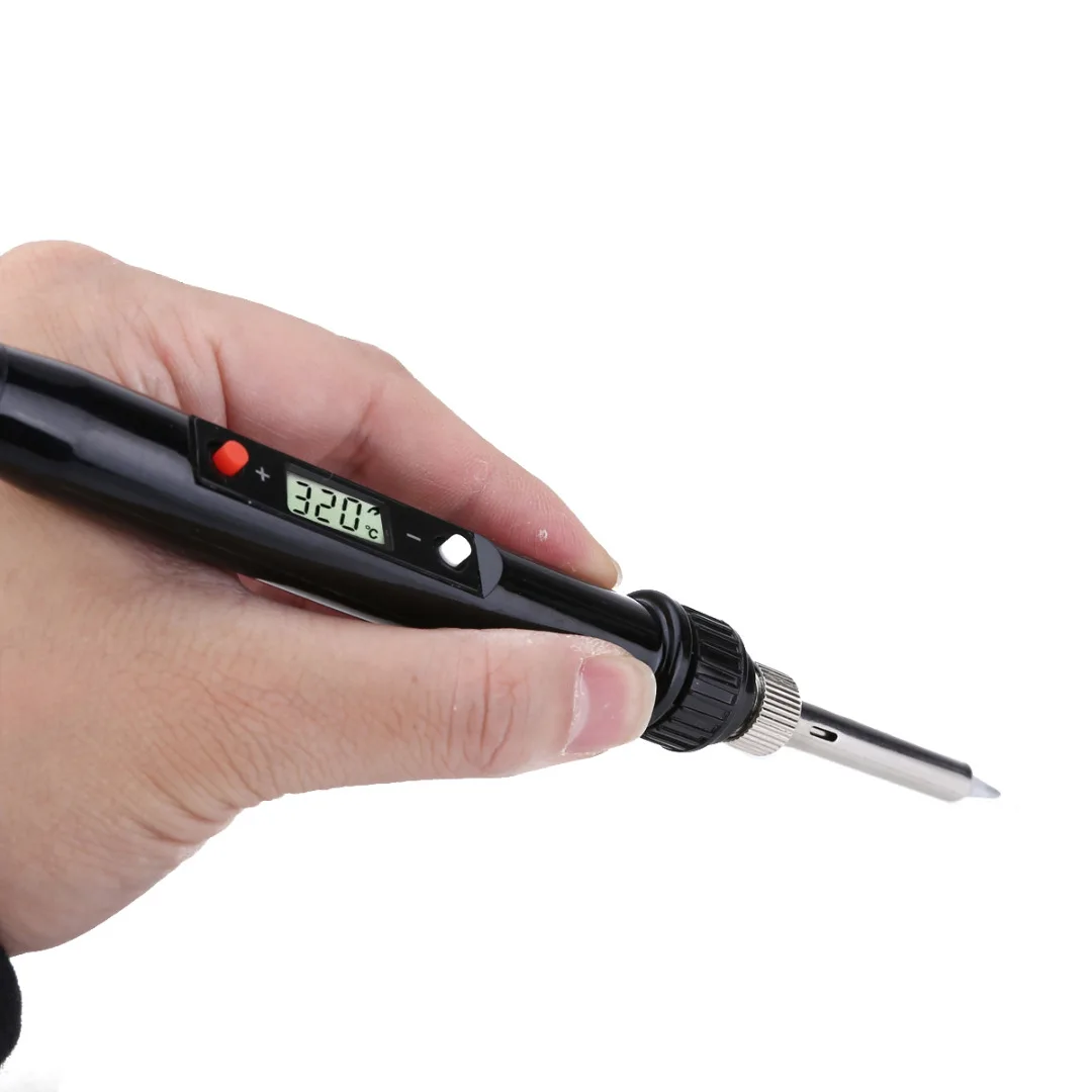 AC220V 80W Professional Soldering Iron Temperature Adjustable Electric Soldering Irons Mini Soldering Station Black/Red
AC220V 80W Professional Soldering Iron Temperature Adjustable Electric Soldering Irons Mini Soldering Station Black/Red