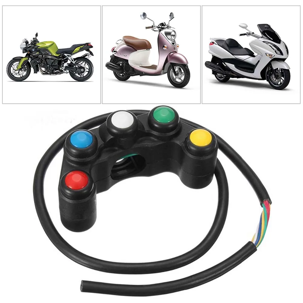 Motorcycle Multi-Function Handlebar Switch 5 Key Function Switch Line Length 55cm Black
Motorcycle Multi-Function Handlebar Switch 5 Key Function Switch Line Length 55cm Black