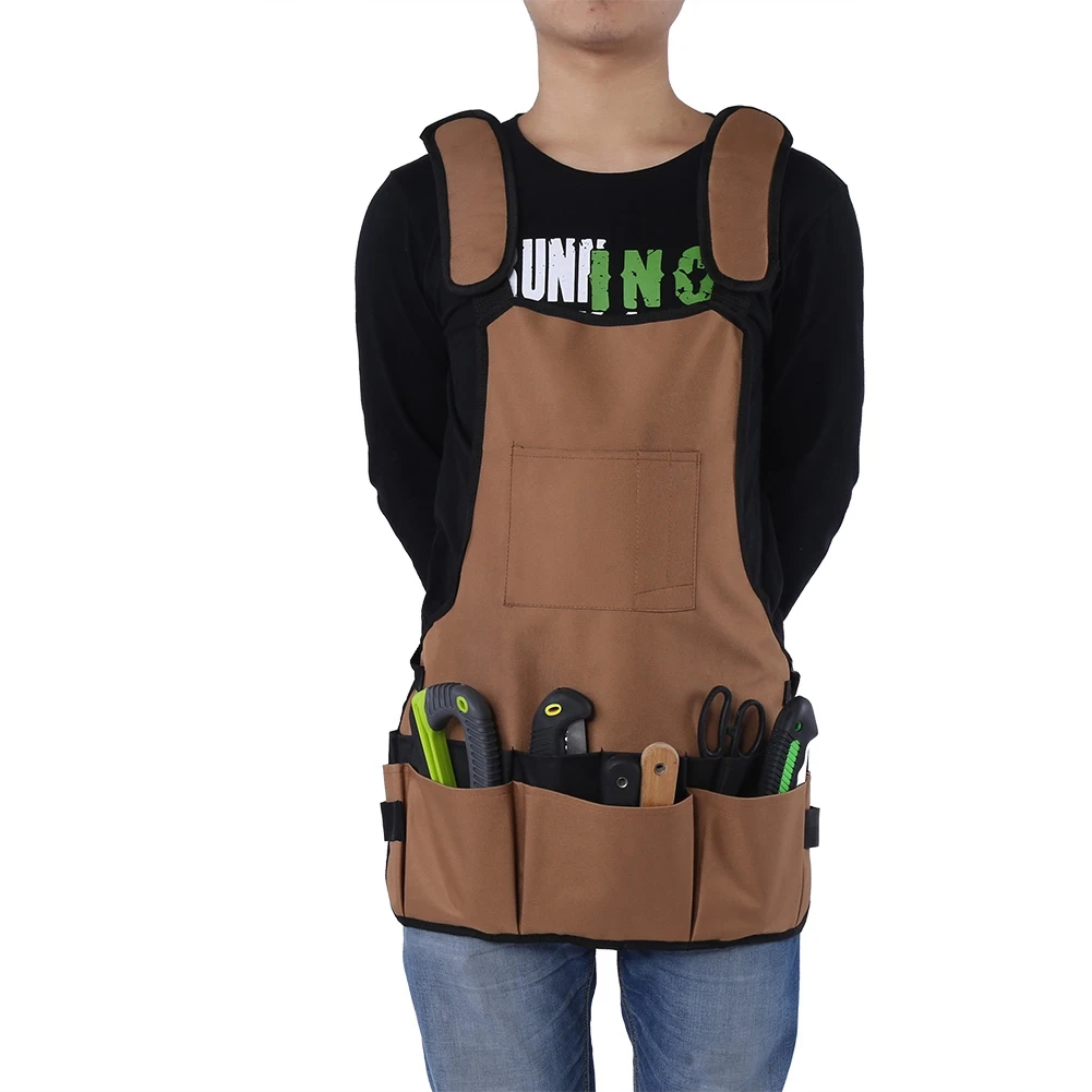 600D Oxford Fabric Workshop Apron with Pockets Garden Tool Apron Waterproof Oxford Cloth Garden Tools
600D Oxford Fabric Workshop Apron with Pockets Garden Tool Apron Waterproof Oxford Cloth Garden Tools