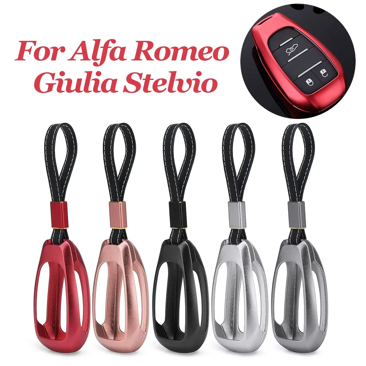 Car Aluminium Alloy Key Holder Cover Case bag Remote Key Cover Fob Case Shell For Alfa Romeo Giulia Stelvio
Car Aluminium Alloy Key Holder Cover Case bag Remote Key Cover Fob Case Shell For Alfa Romeo Giulia Stelvio