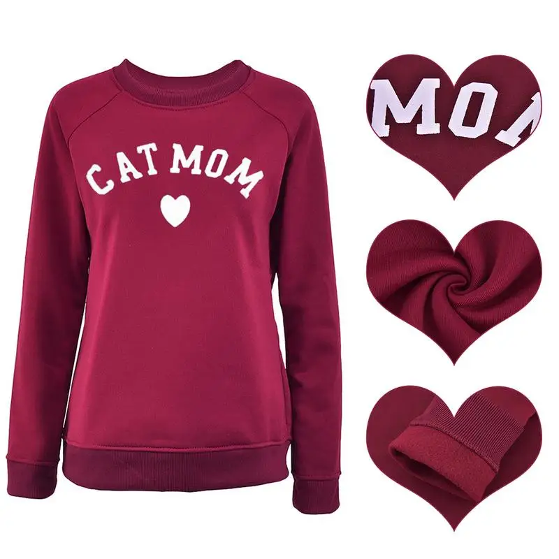 Cat Mom Fashionable Heart - Shaped Print Women Sweatshirt Printing Pattern Female Cropped Sweatshirts
Cat Mom Fashionable Heart - Shaped Print Women Sweatshirt Printing Pattern Female Cropped Sweatshirts