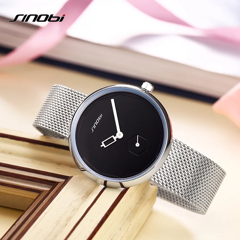 SINOBI Women Watches Sliver Top Brand Fashion Creative Dial Ladies Quartz Clock Watch Women Bracelet Watch Reloj Mujer Mesh Hour
SINOBI Women Watches Sliver Top Brand Fashion Creative Dial Ladies Quartz Clock Watch Women Bracelet Watch Reloj Mujer Mesh Hour