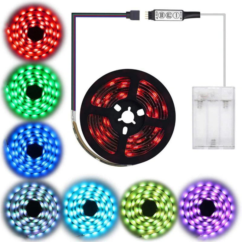 DE.SOUL Waterproof LED Strip 5050 SMD DC5V Flexible Tape Ribbon 50CM 1M 2M And Battery Case With Switch For Interior Decoration
DE.SOUL Waterproof LED Strip 5050 SMD DC5V Flexible Tape Ribbon 50CM 1M 2M And Battery Case With Switch For Interior Decoration
