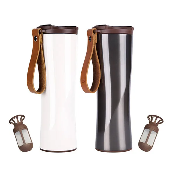 

Xiaomi KissKissFish MOKA Stainless Steel Portable Smart Coffee Cup Travel Mug with OLED Touch Screen Temperature Display 430ml