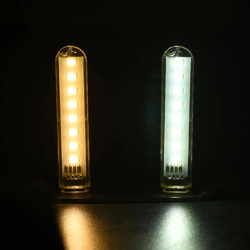 Mini USB Power 8 LED Night Light Portable 5V Reading Lamp for Power Bank Computer Laptop
Mini USB Power 8 LED Night Light Portable 5V Reading Lamp for Power Bank Computer Laptop