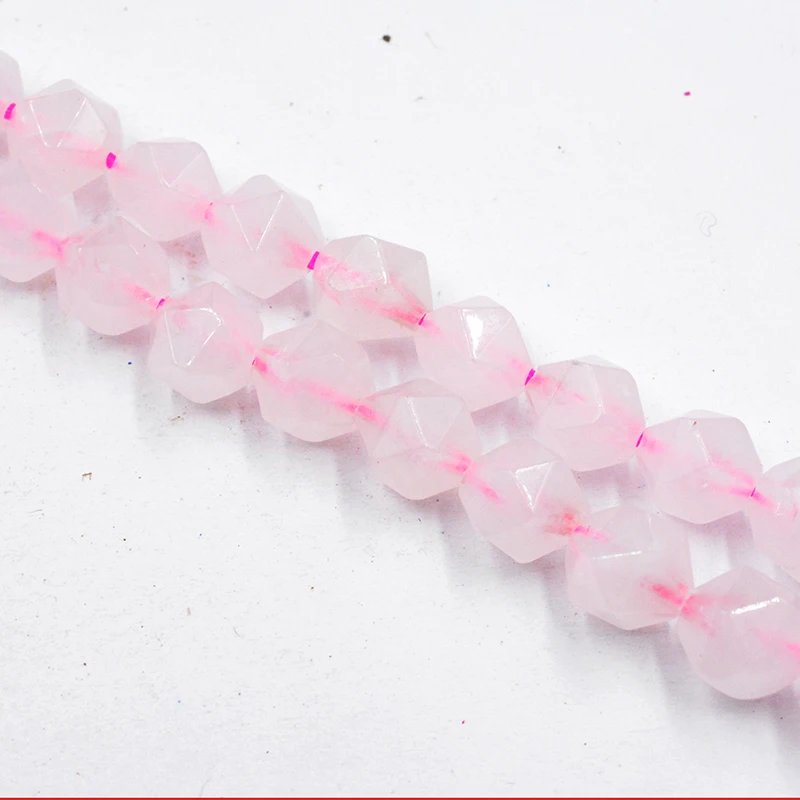 7-8mm Rose Pink Quartz Crystals Stone Beads Multi-faceted Drill for Jewelry Making Charm bracelet DIY Fashion Free Shipping
7-8mm Rose Pink Quartz Crystals Stone Beads Multi-faceted Drill for Jewelry Making Charm bracelet DIY Fashion Free Shipping