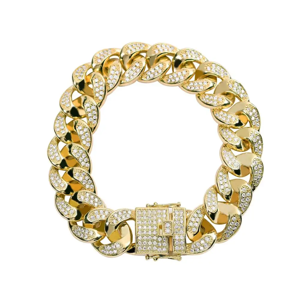 8 Inch Hip Hop Style Men Bracelet Belt Wrist Bands Zircon Inlayed Cuba Style Vacuum Alloy Plating Chain Wristband Band Bracelets
8 Inch Hip Hop Style Men Bracelet Belt Wrist Bands Zircon Inlayed Cuba Style Vacuum Alloy Plating Chain Wristband Band Bracelets