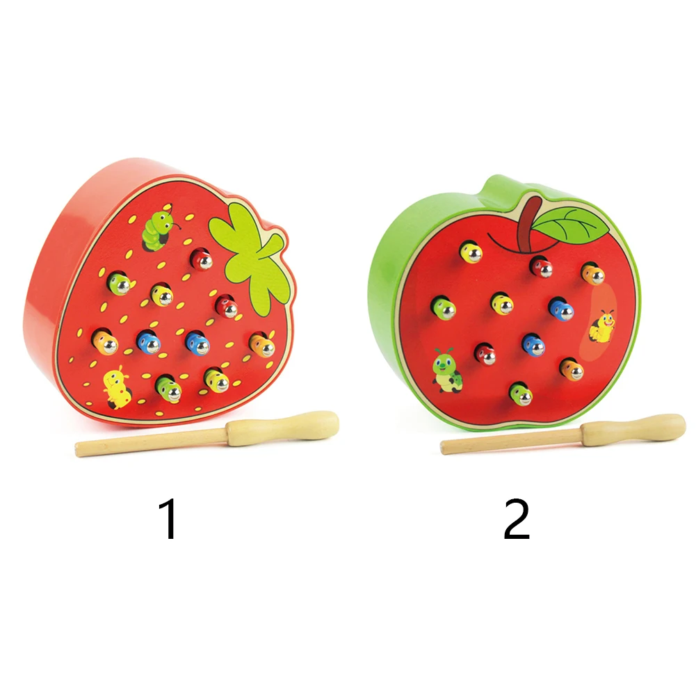 Educational Toy Funny Catch Worms Magnetic Wooden Strawberry Game Cognitive 3D Puzzle Early Childhood Baby Toddlers
Educational Toy Funny Catch Worms Magnetic Wooden Strawberry Game Cognitive 3D Puzzle Early Childhood Baby Toddlers