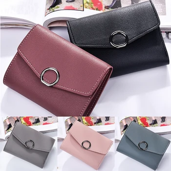 Short Wallet Zipper Buckle Wallet PU Leather Ladies Coin Pocket Metal Buckle Card Holder
Short Wallet Zipper Buckle Wallet PU Leather Ladies Coin Pocket Metal Buckle Card Holder