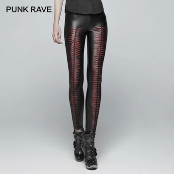 PUNK RAVE Women Gothic Hole Sexy Leggings Steampunk Stretchy Slim Fit Female Pants Fashion Leather Leggings
PUNK RAVE Women Gothic Hole Sexy Leggings Steampunk Stretchy Slim Fit Female Pants Fashion Leather Leggings