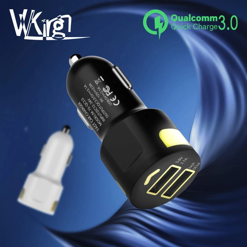 VVKing Brand 2019 Car Charger Quick Charge 3.0 Mobile Phone Dual USB Car Charger Fast Charging Adapter For Iphone Huawei Sumsung
VVKing Brand 2019 Car Charger Quick Charge 3.0 Mobile Phone Dual USB Car Charger Fast Charging Adapter For Iphone Huawei Sumsung