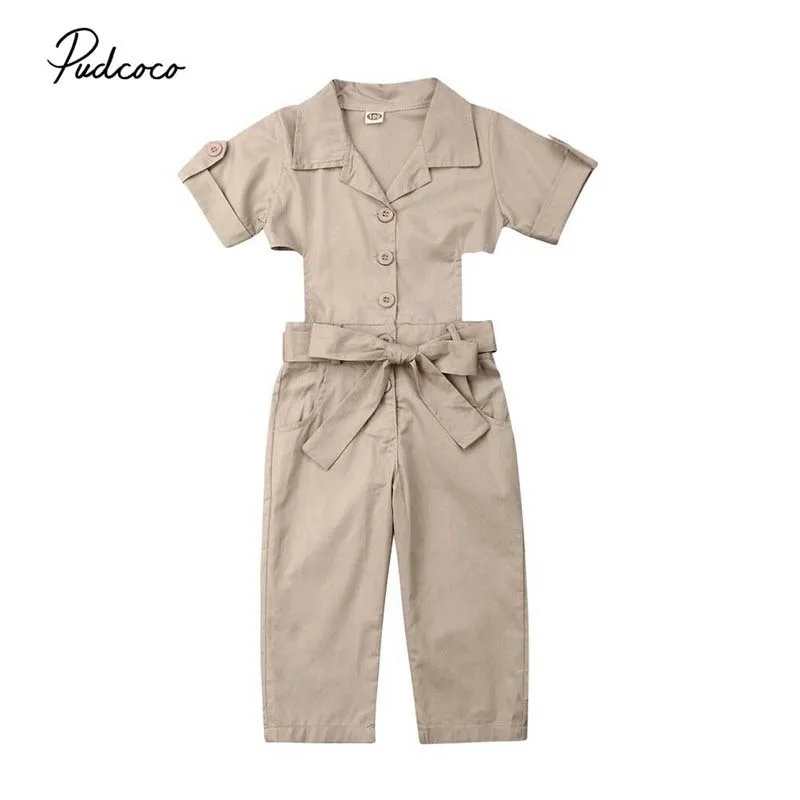 2019 Brand Kids Baby Girl Clothes New Fashion Summer Short Sleeve Belt Bowknot Romper Jumpsuit Trousers Toddler Cool Girl Outfit
2019 Brand Kids Baby Girl Clothes New Fashion Summer Short Sleeve Belt Bowknot Romper Jumpsuit Trousers Toddler Cool Girl Outfit