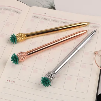 Rose Gold Luxury Metal Electroplate Rotating Pineapple Ball Originality Advertisement Gift Ballpoint Pen Customized
Rose Gold Luxury Metal Electroplate Rotating Pineapple Ball Originality Advertisement Gift Ballpoint Pen Customized
